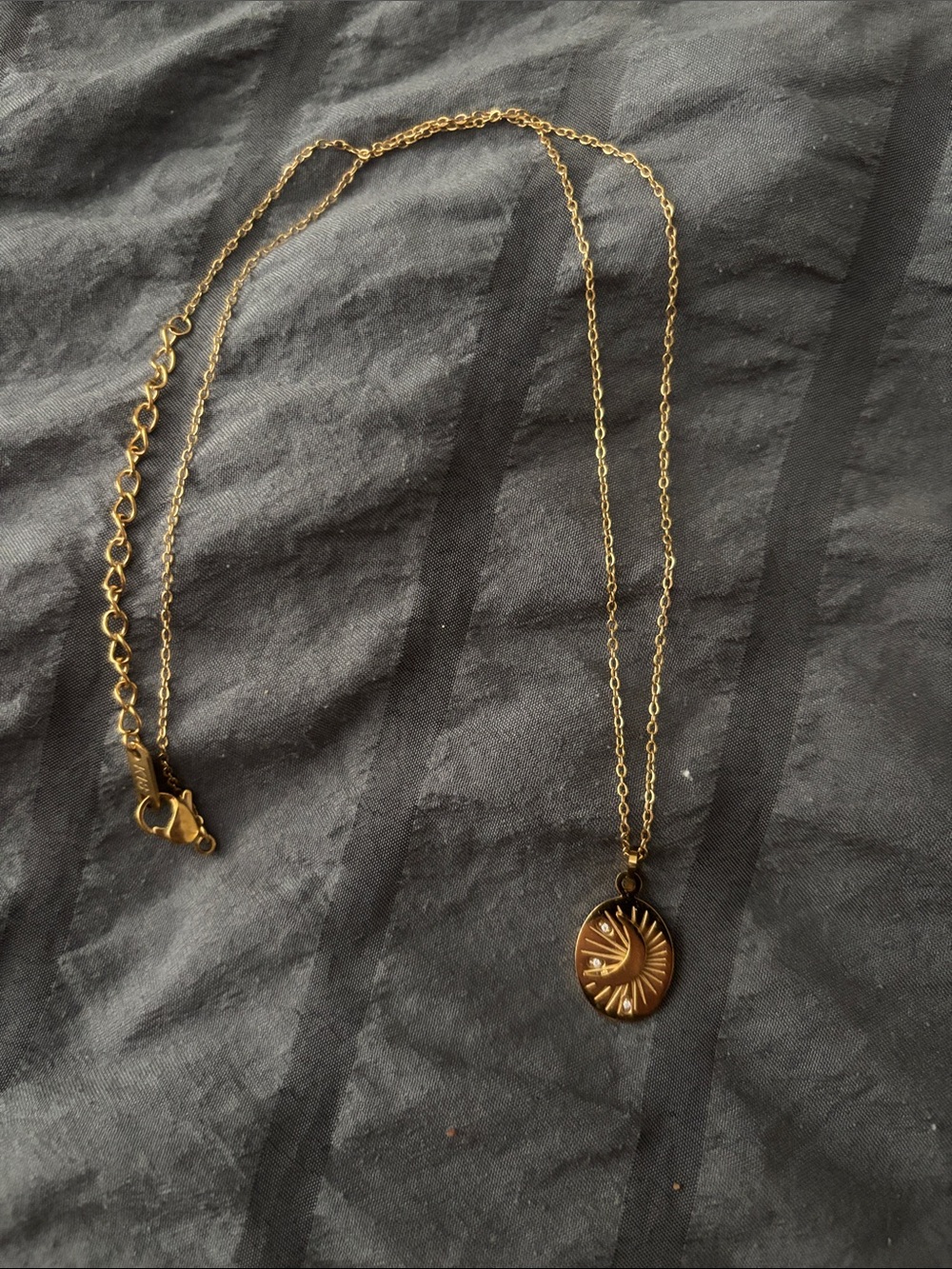 Gold Sunburst Pendant Necklace - Women Jewelry